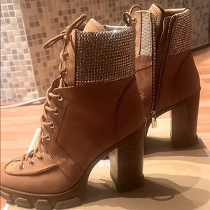 Michael Kors Combat & Moto Lace-up Bootie size 9M New in Box